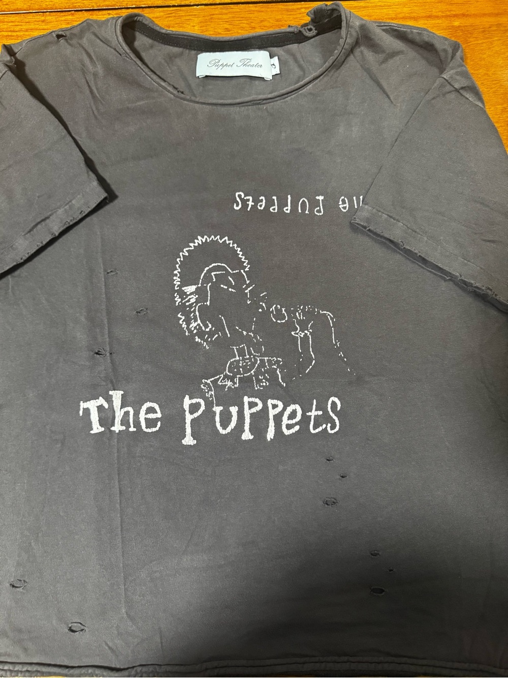 'The Puppets' Graphic Short Sleeve Tee - Black